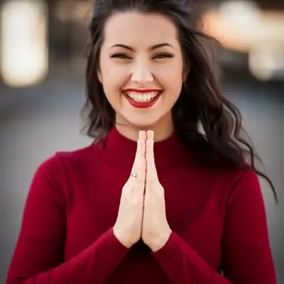 Folded hands